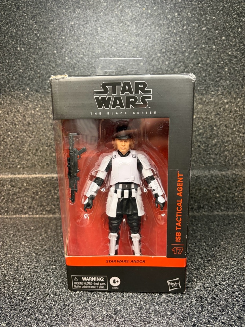 Hasbro Star Wars Black Series ISB Tactical Agent Figure - White & Black